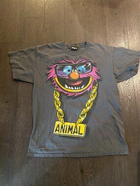 VINTAGE MUPPETS THE ANIMAL GRAPHIC TSHIRT SIZE M-L